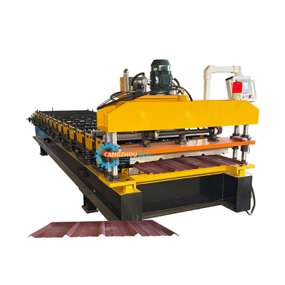 Mexico Eénlaag PLC-besturingssysteem dakplaat rollenvormende machine