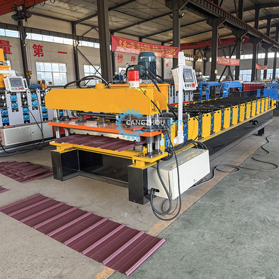 Mexico Eénlaag PLC-besturingssysteem dakplaat rollenvormende machine