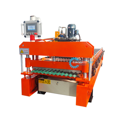 Kleurstaal gegolfd profiel enkellagig rollenvormende machine