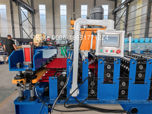 Delta PLC 15-20m/min snelheid Dubbele laag rollvormende machine Gebruikersvriendelijk ontwerp