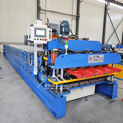 Stalen tegel dubbellagig rollenvormende machine Delta PLC