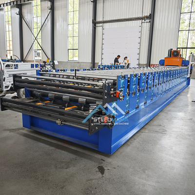 Stalen tegel dubbellagig rollenvormende machine Delta PLC