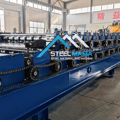 5.5 kW hoofdmotorkracht Dubbellaag dakplaatmachine 8-12m/min Vormingssnelheid voor duurzaam dakbedekking