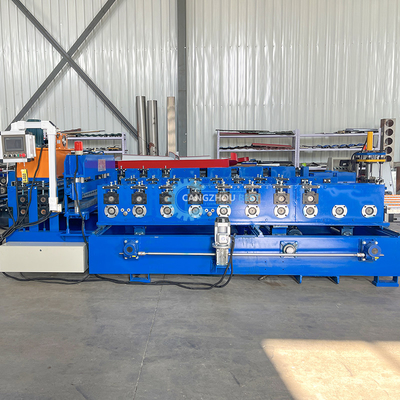 Automatische verandering van de grootte PU Liner staal profiel dakplaat rolvormende machine voor 0,3-0,8 mm