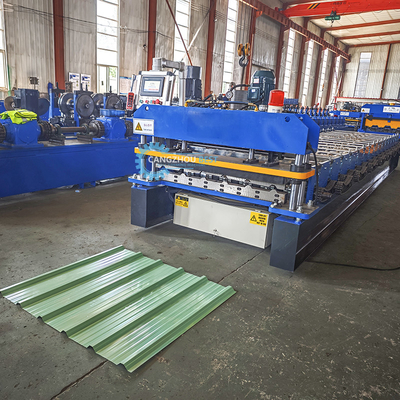 1050 mm gegalvaniseerd staal dakprofiel Trapezodial plaat rolvormende machine
