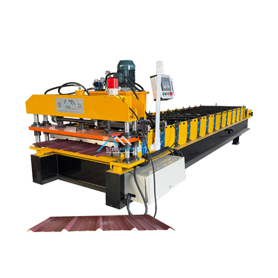 PLC-besturingssysteem Metalen dakbedekkingsmachine voor 0,3 mm-0,8 mm