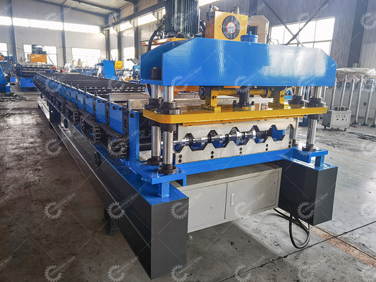 Aanpasbare dakplaat rollen vormmachine 8-15m/min snelheid Hydraulisch snijden Elke lengte snijden voor bedrijven