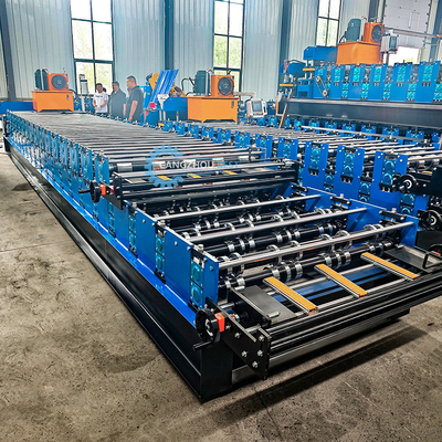 15-20m/min Dubbellaag Roofing Roll Forming Machine voor aangepaste breedte productiebehoeften