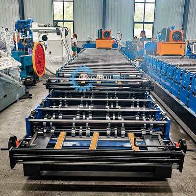 15-20m/min Dubbellaag Roofing Roll Forming Machine voor aangepaste breedte productiebehoeften