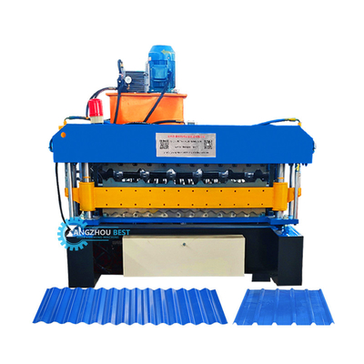Stalen profiel aangepast breedte dubbele laag vormmachine voor 0,25-0,6 mm materiaal dikte