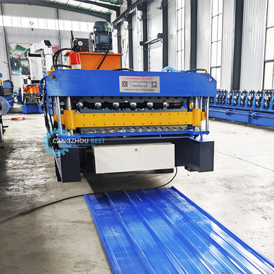 0.6mm dakplaat rollen vormmachine door Delta PLC voor grote projecten