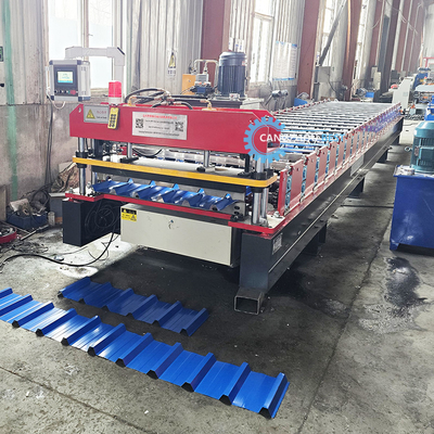 Automatisch snijden Hydraulisch type kleurstaal IBR dakplaat rollen vormen machine