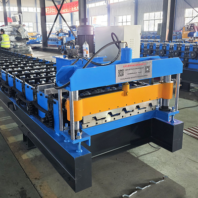 Kleurstaal Hoogripsstaalprofiel IBR Trapezoïdale dakplaat rollvormende machine