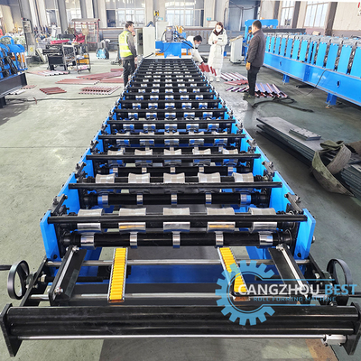 Kleurstaal Hoogripsstaalprofiel IBR Trapezoïdale dakplaat rollvormende machine
