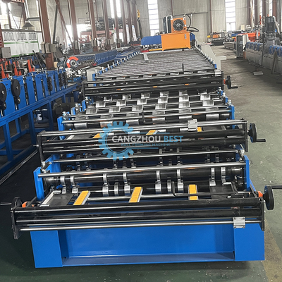 Drielagig gegalvaniseerd daktegel Trapezodiaal dakplaat rollen vormmachine