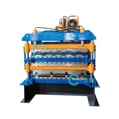 Chili Populaire Zee Tile Gekrompen Tr4 Drielagig Roofplaat Roll Forming Machine