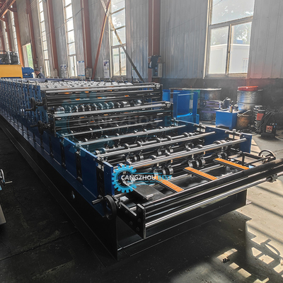 Chili Populaire Zee Tile Gekrompen Tr4 Drielagig Roofplaat Roll Forming Machine