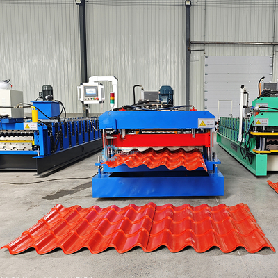 Automatische daktegel rollen vormmachine met PLC-besturing 3 kW