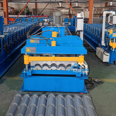 Automatische daktegel rollen vormmachine met PLC-besturing 3 kW