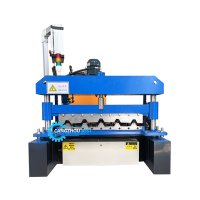 Dakenplaat rollen vormmachine 0,3-0,8 mm PLC-besturing 8-15m/min