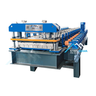 Hoogwaardige en goedkope dakplaatproductiemachine, metalen dakpanrolvormmachine
