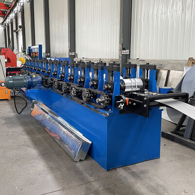 Steel Galvanized C Purlin Gutter Channel Cold Roll Forming Machine 