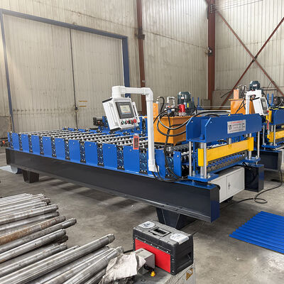 PLC-gecontroleerde hydraulische snijrolvormende machine voor golvende dakplaten met een snelheid van 8-12 m/min