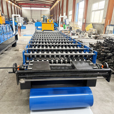 PLC-gecontroleerde hydraulische snijrolvormende machine voor golvende dakplaten met een snelheid van 8-12 m/min