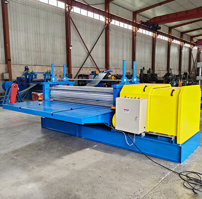 0.12-0.3mm Dun materiaal trommel gegolfde dakplaat rollen vormmachine met PLC-besturingssysteem en 45 # staal rollen