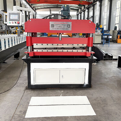 PPGI en GI Steel Coil Sheet PLC-besturing op lengte gesneden vormmachine