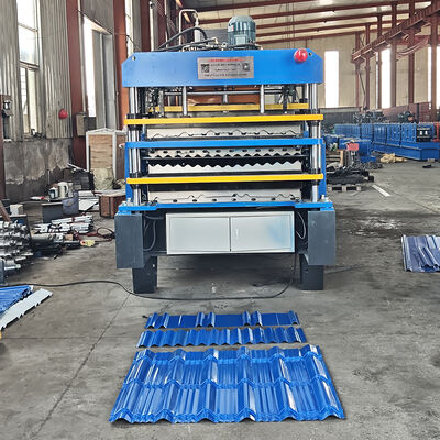 3-in-1 dubbeldeks en enkellaags geïntegreerde rolvormmachine