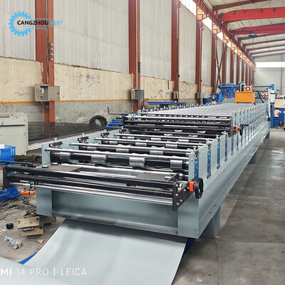 Peru Populaire Kleur Staal Dubbele Laag Tr4&988 Profiel Productie Rolvormmachine