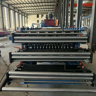 Verzinkt Stalen Profiel Afrika Populaire Drie Laags Dakplaat Roll Forming Machine
