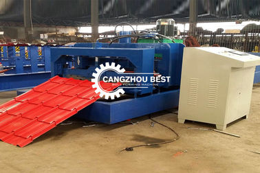 Hydraulische kracht 5.5kw PLC Control Box Stap daktegel&amp;Glazed Tile Forming Machine