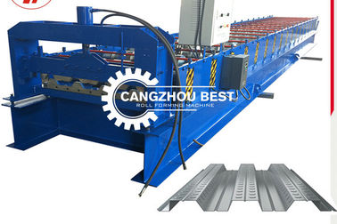Gegalvaniseerde staal grote kracht 8-25m/min Metal Deck Roll Forming Machine