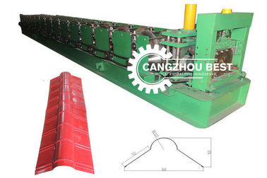 Kleurstaal Staalprofiel Materiaal Dikte 0,25-0,6 mm Staaldak Ridge Cap Roll Forming Machine